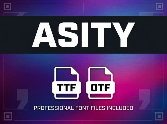 Asity: Bold Display Font