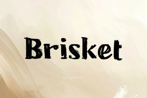 Brisket Font: Whimsical Design