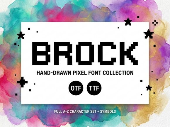 Brock: A Display Font with Nostalgic Energy