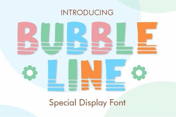 Bubble Line Font for Business Branding