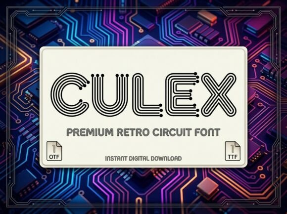 Culex: A Bold Display Font