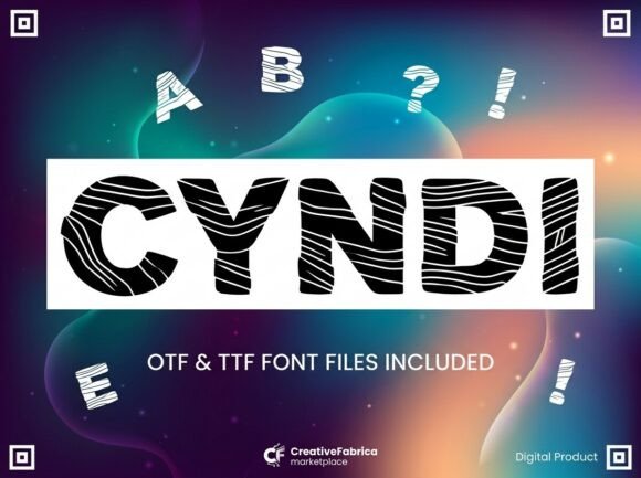 Cyndi Font for Creative Projects
