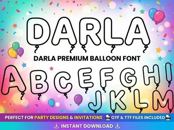 Darla: A Celebratory Display Typeface