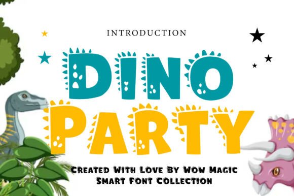 Dino Party Font for Bold Web Design