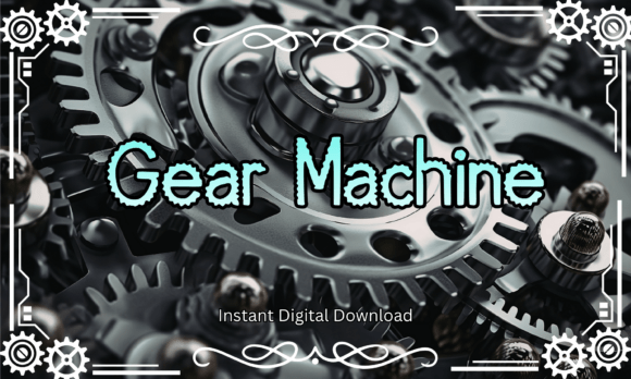 Gear Machine Font for Creative Designers