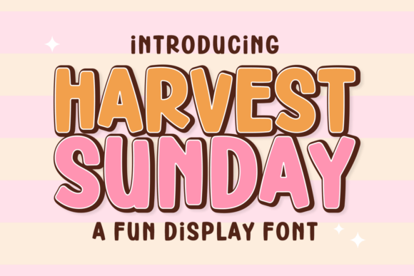 Harvest Sunday Font for Bold Branding