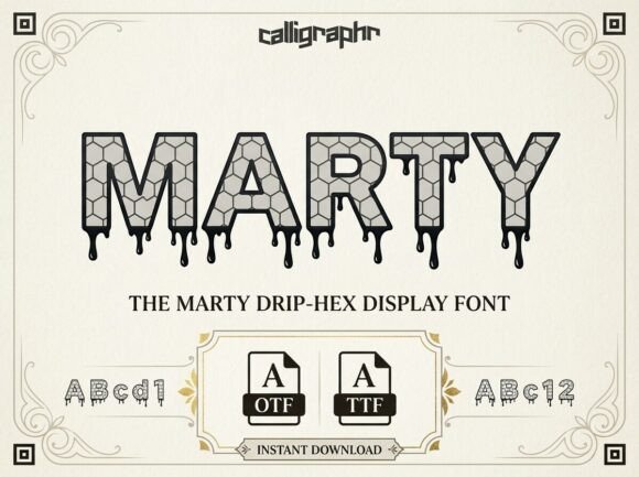 Marty: A Display Font for Bold Branding