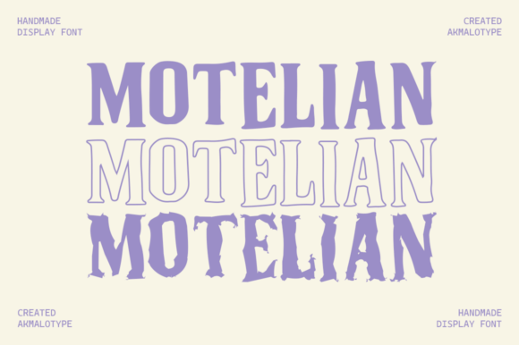 Motelian: A Vintage Display Font