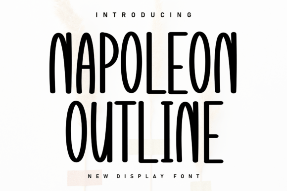 Napoleon Outline Font