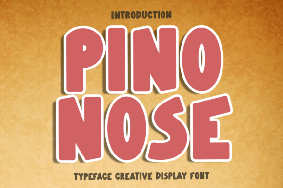 Pino Nose Font for Festive Branding