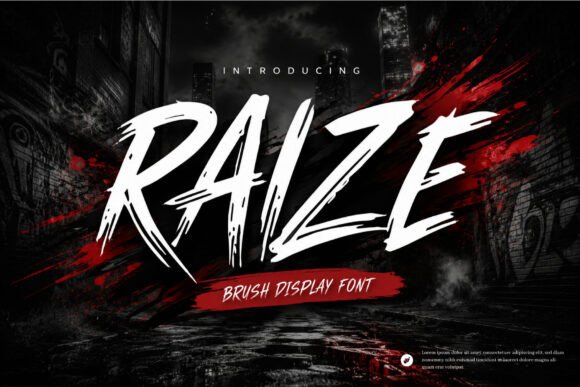 Raize Brush Font for Bold Web Design