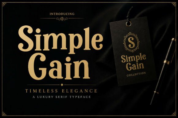 Simple Gain Font for Bold Branding