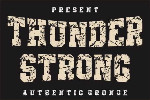 Thunder Strong Font for Bold Design