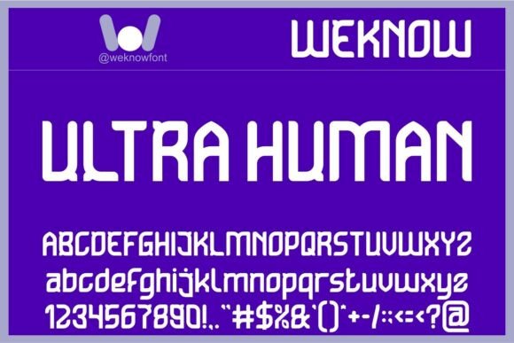 Ultra Human Font for Bold Branding
