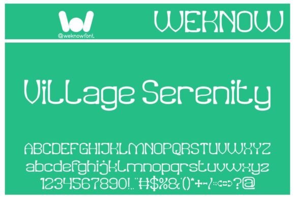 Village Serenity Font