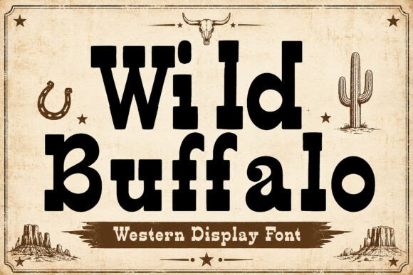 Wild Buffalo Font for Bold Web Design