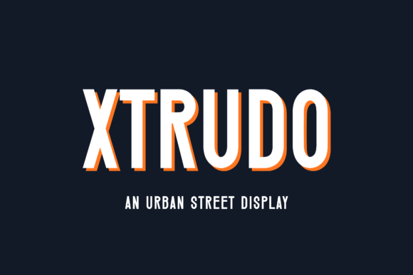 Xtrudo Font for Bold Design Projects